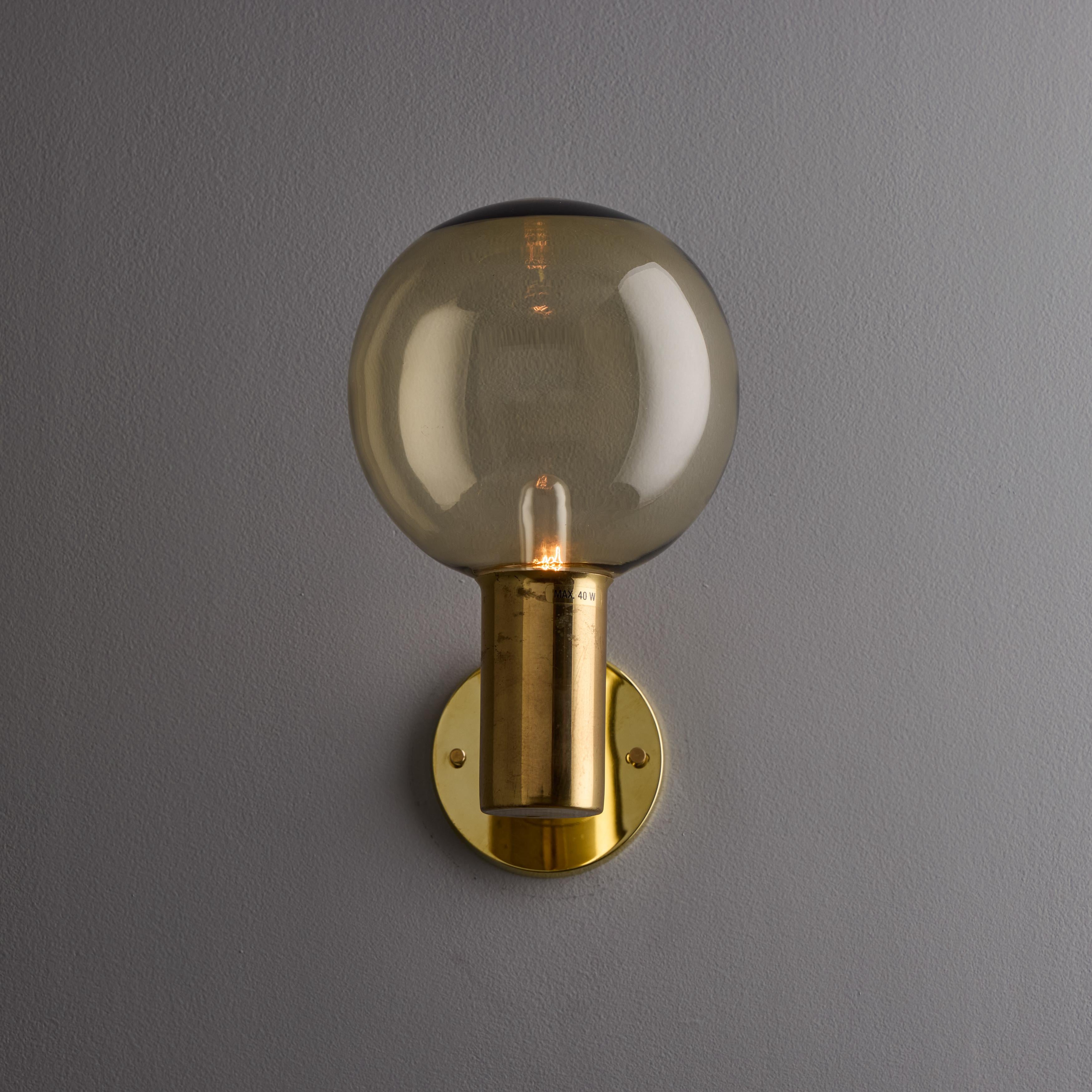 Lampada da parete in vetro e ottone Hans-Agne Jakobsson #V149 degli anni '60 per Markaryd in vendita 8