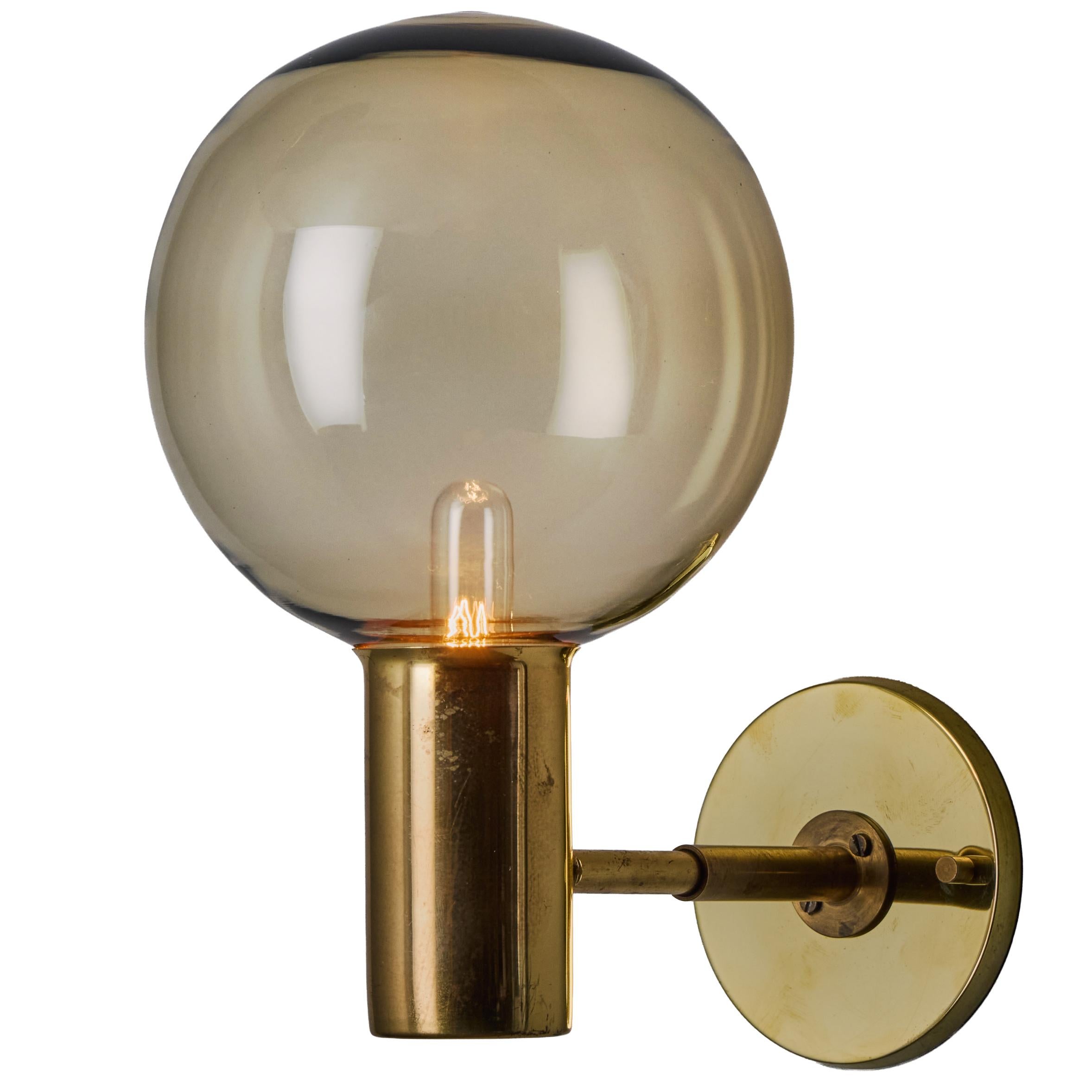 Lampada da parete in vetro e ottone Hans-Agne Jakobsson #V149 degli anni '60 per Markaryd in vendita 10