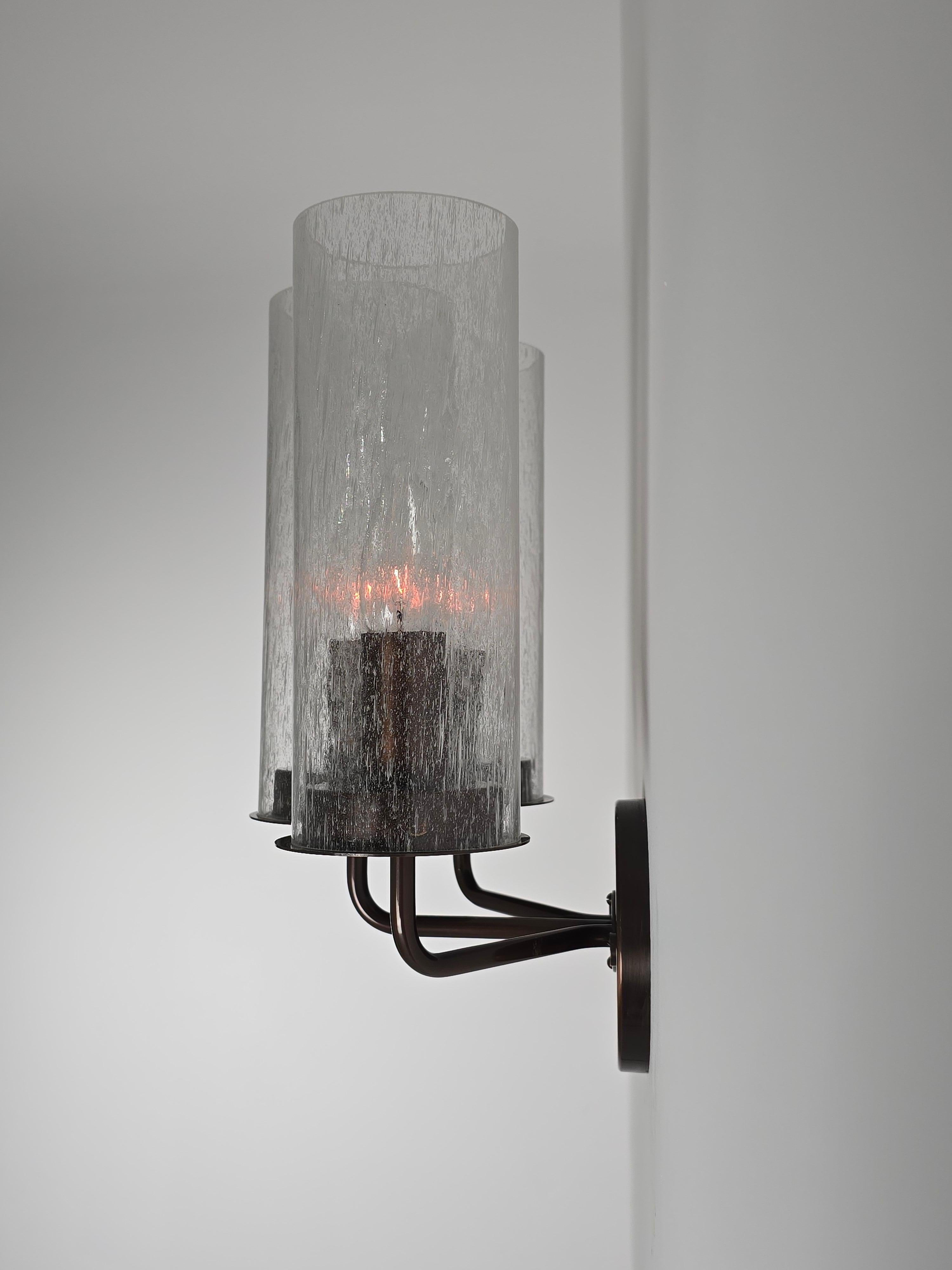 1960er Jahre Hans-Agne Jakobsson Wandleuchter V 169/3  in Messing antik , 4 Stück im Angebot 5