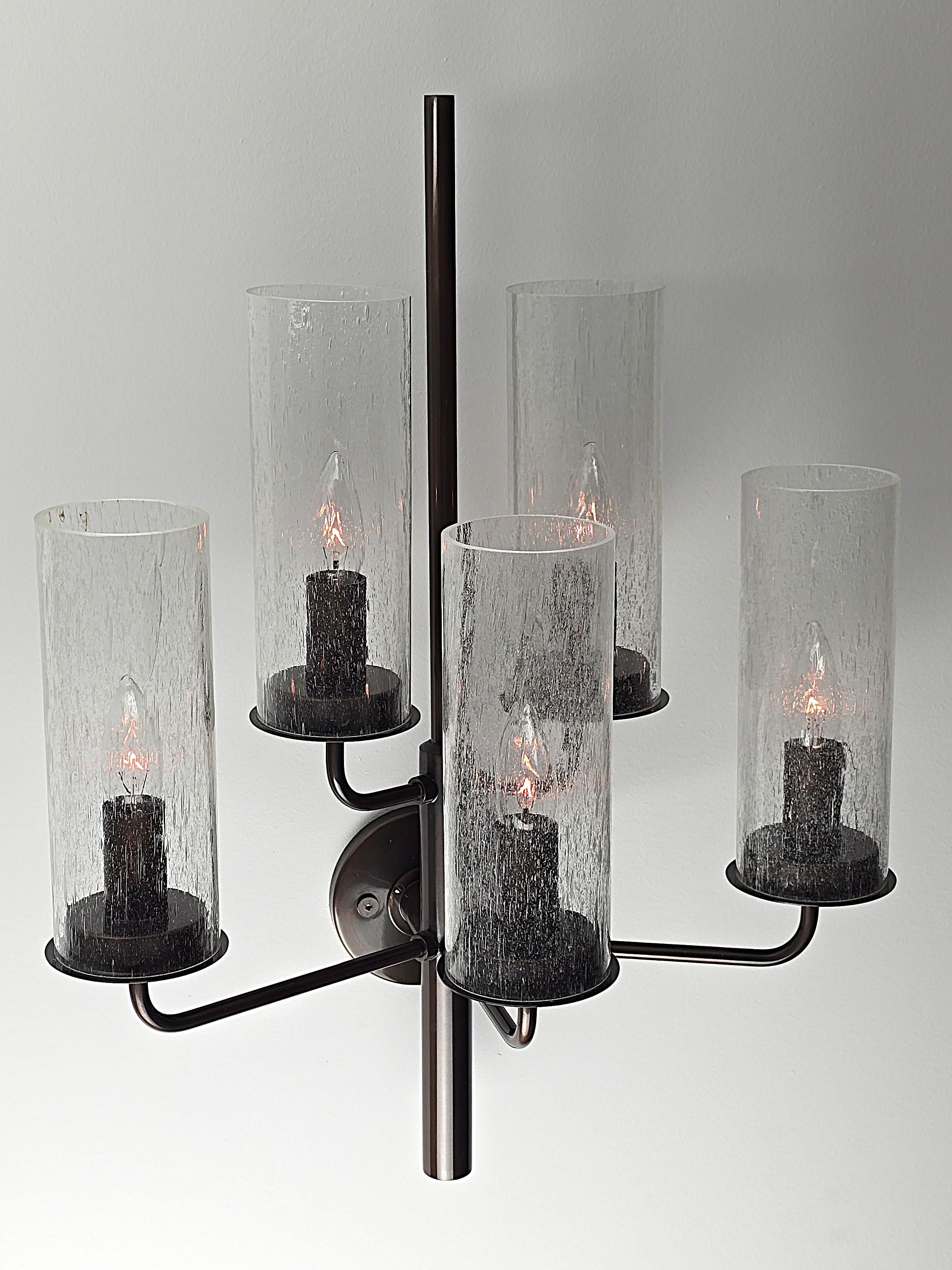 Aplique de pared Hans-Agne Jakobsson de los años 60 V 169/5  en Latón Antiguo en Bueno estado para la venta en St- Leonard, Quebec