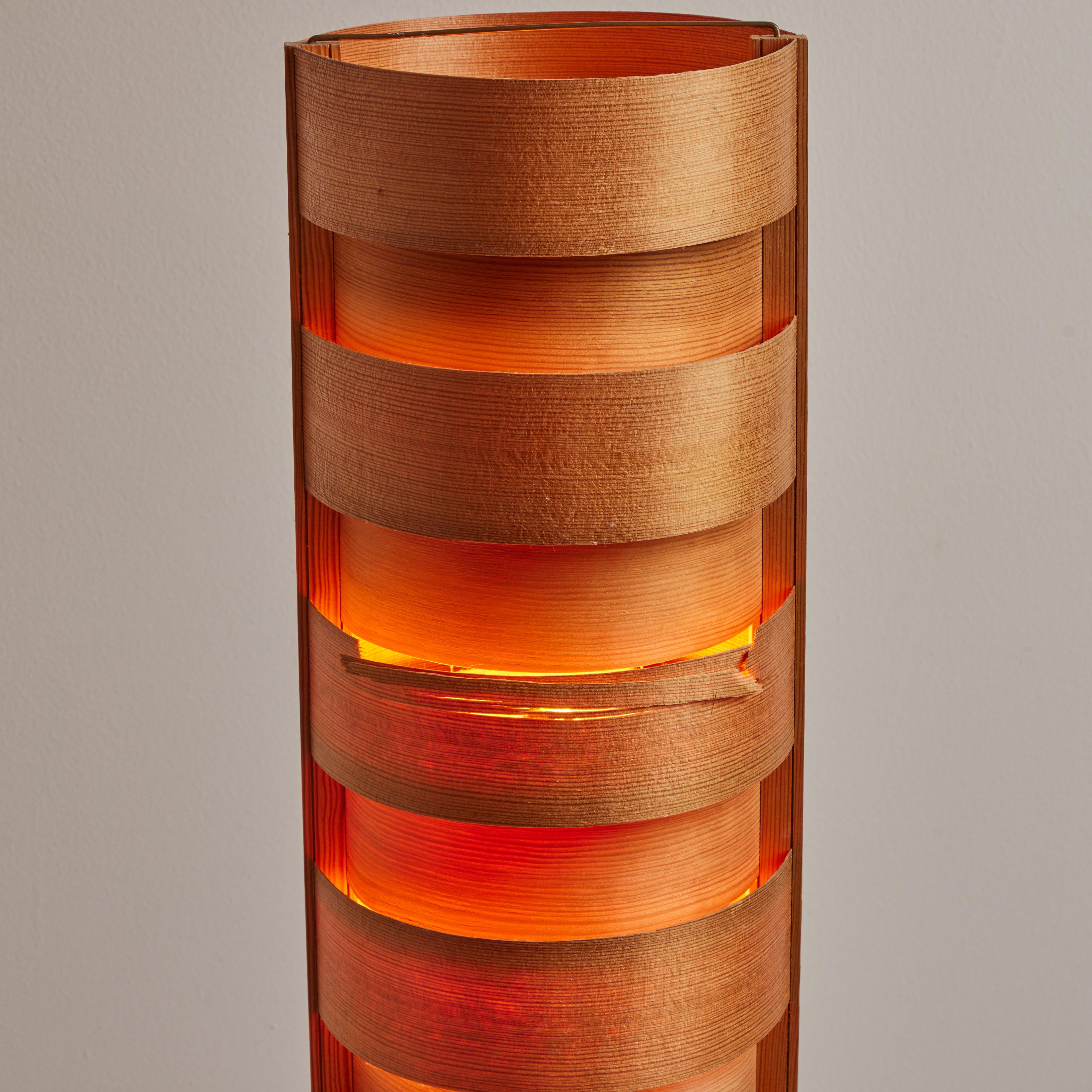 1960s Hans-Agne Jakobsson Wood Tripod Floor Lamp for AB Ellysett For Sale 10