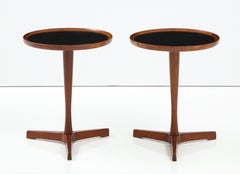 1960's Hans C. Andersen Tripod Teak  Modernist End Tables