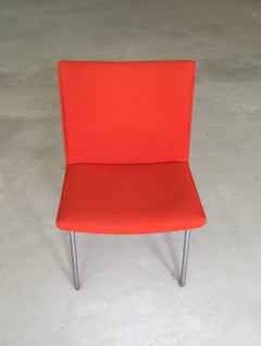 1960s Reupholstered Orange Danish Hans J. Wegner Airport Chair