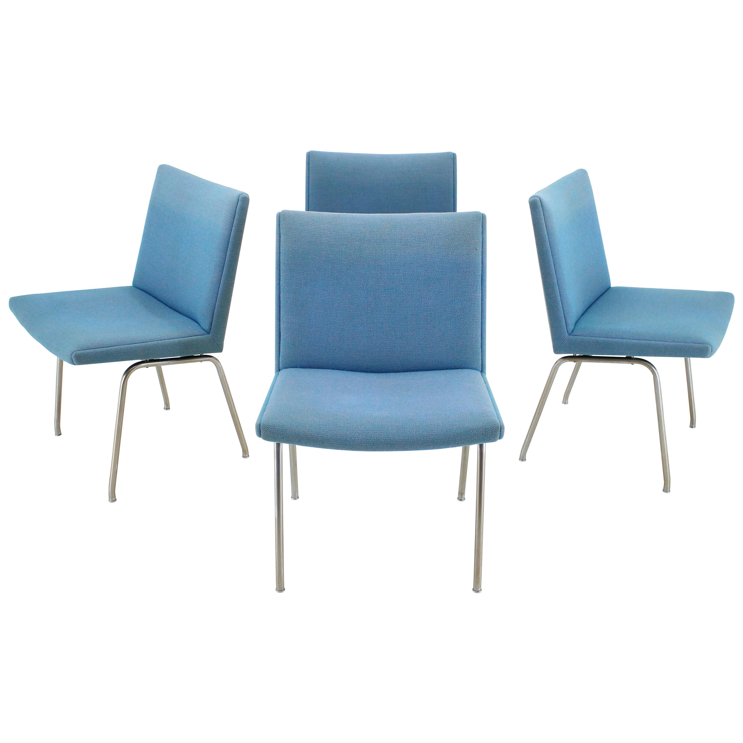 1960s Hans J. Wegner Airport Lounge Chairs for A.P. Stolen, Set of 4 For Sale