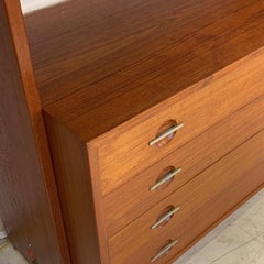 1960er Hans J. Wegner RY100 Teakholzregal oder Wandregalsystem aus Dänemark