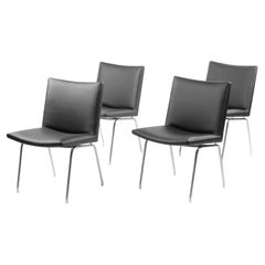 1960s Hans J. Wegner Set of 10 AP38 Airport Dining Chairs by A.P. Stolen Denmark