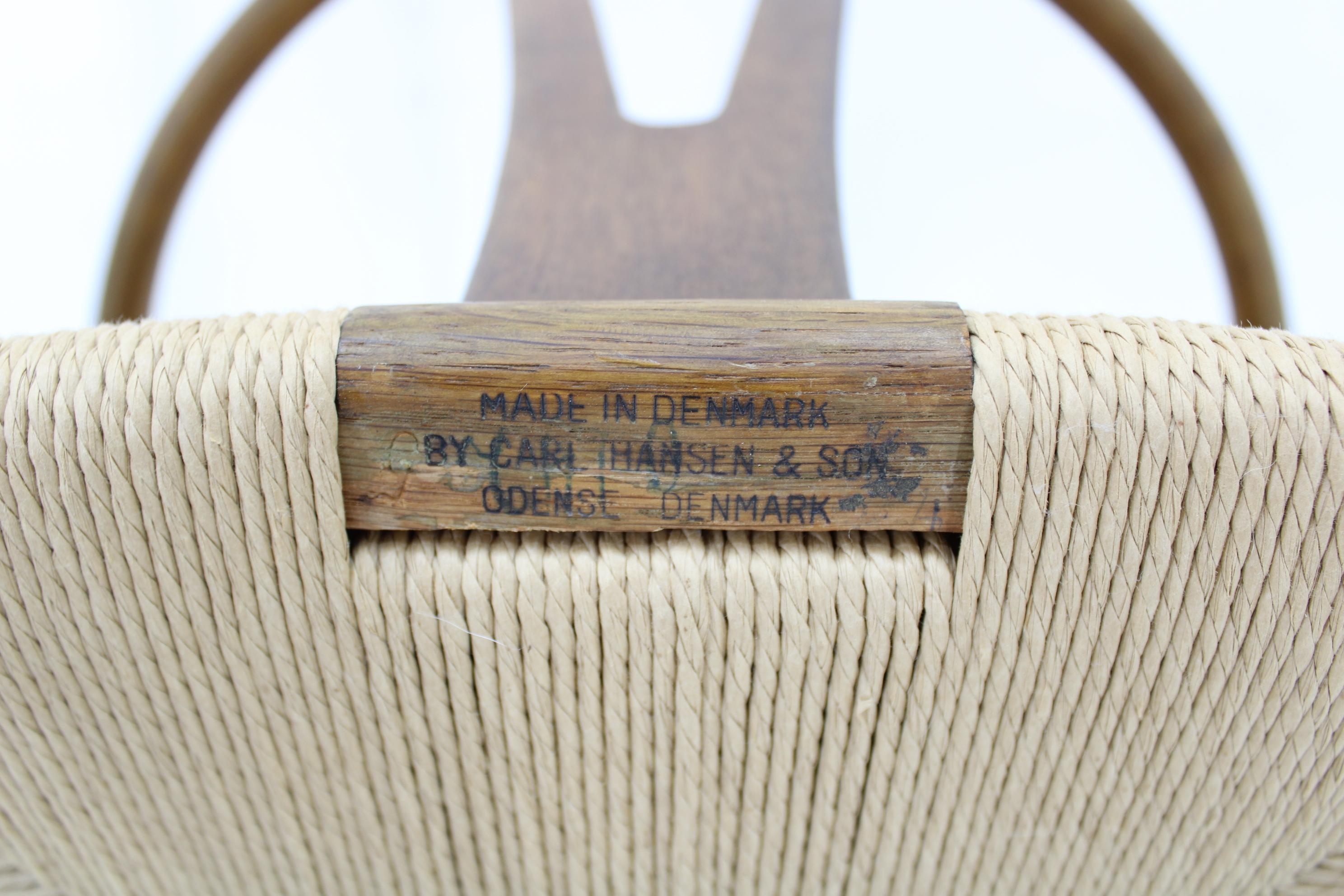 1960er Hans J. Wegner Satz von 6 frühen Wishbone Stühlen in OAK von Carl Hansen und So im Angebot 6