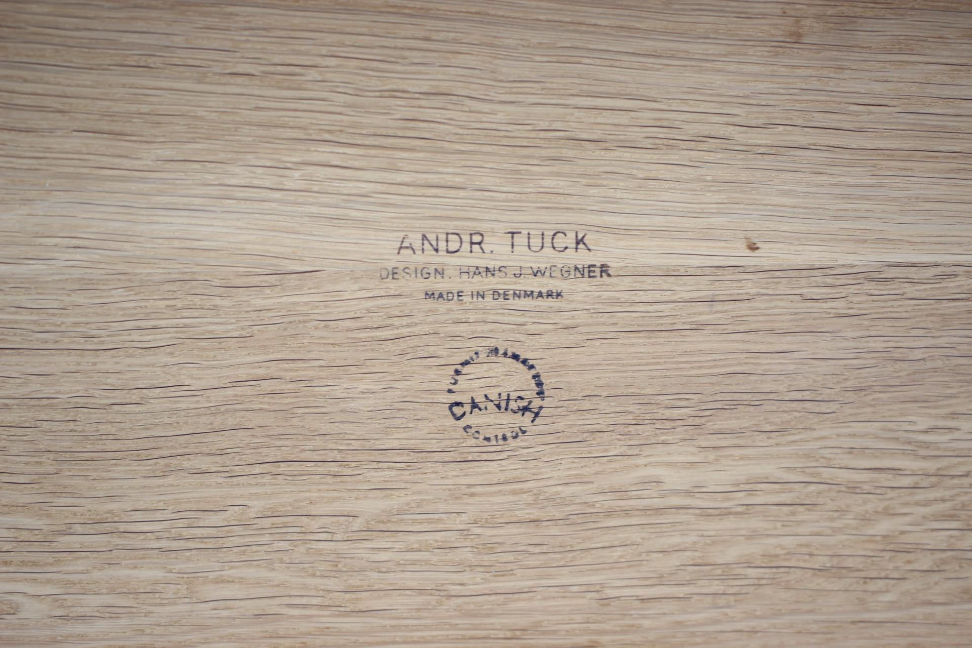 1960s Hans J Wegner Solid Oak Coffee Table 'AT-15' for Andreas Tuck, Denmark  For Sale 4