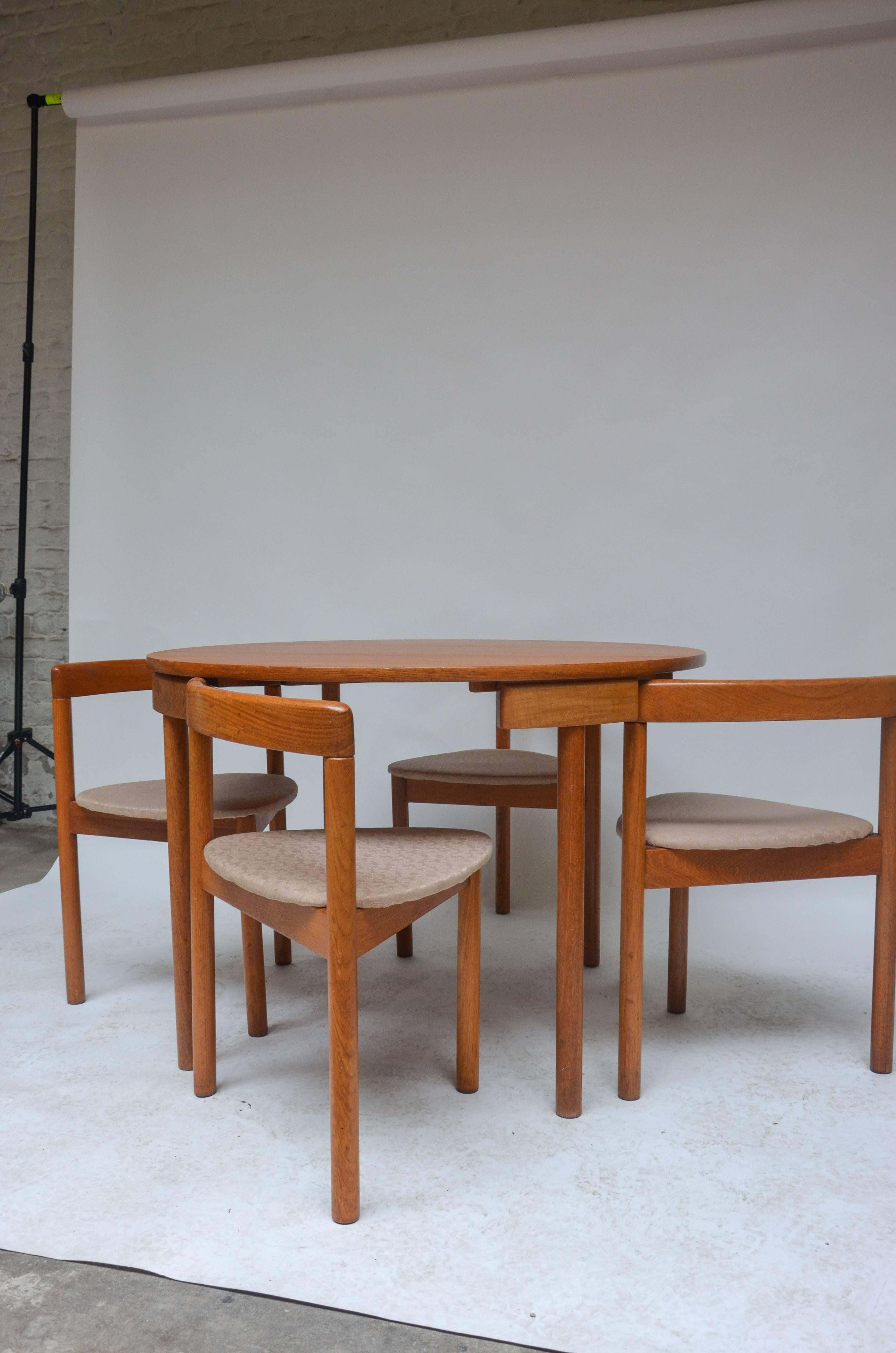 1960s Hans Olsen Roundette Teak Dining Set by Frem Rojle, Denmark 3