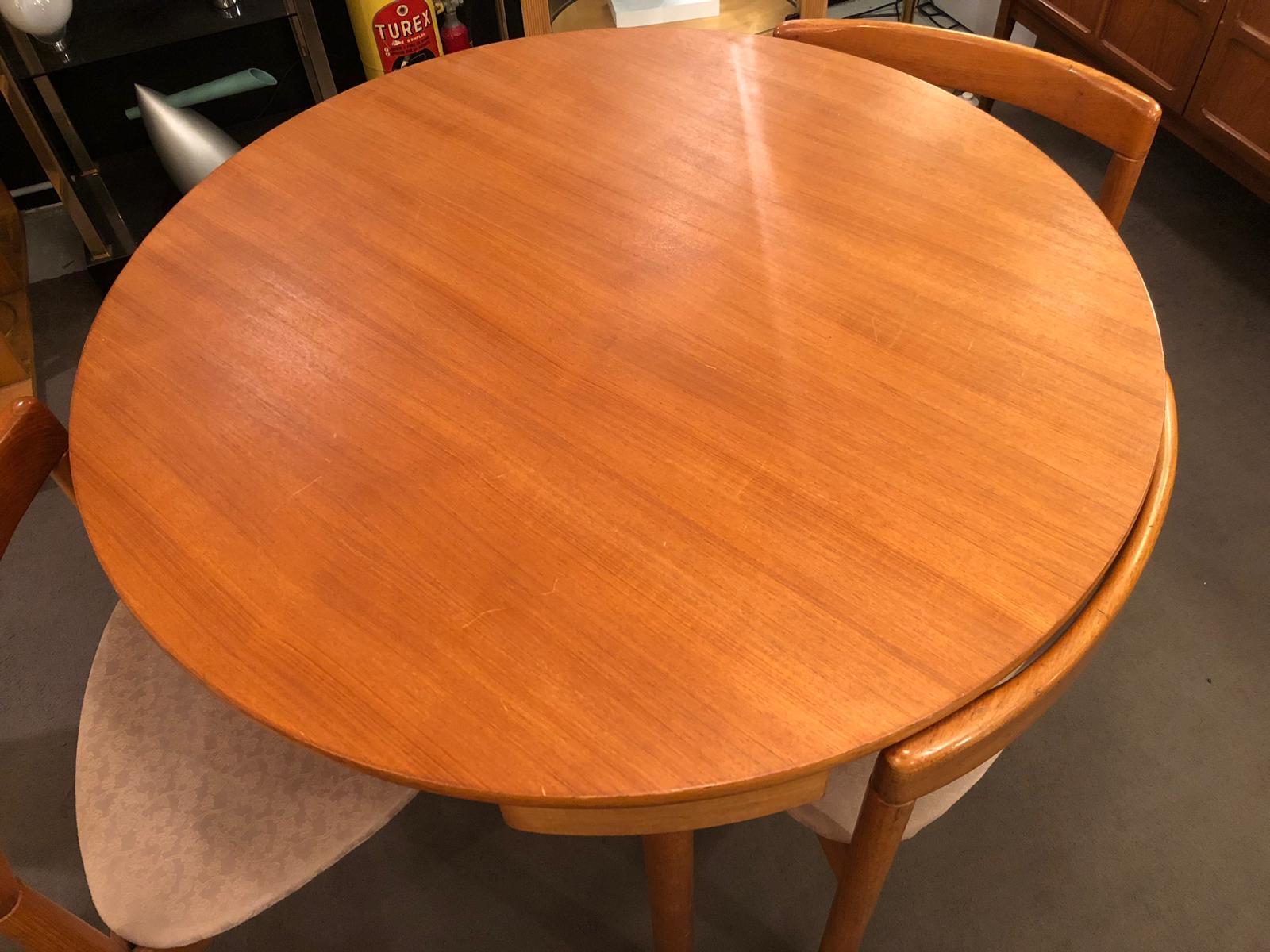 1960s Hans Olsen Roundette Teak Dining Set by Frem Rojle, Denmark 5
