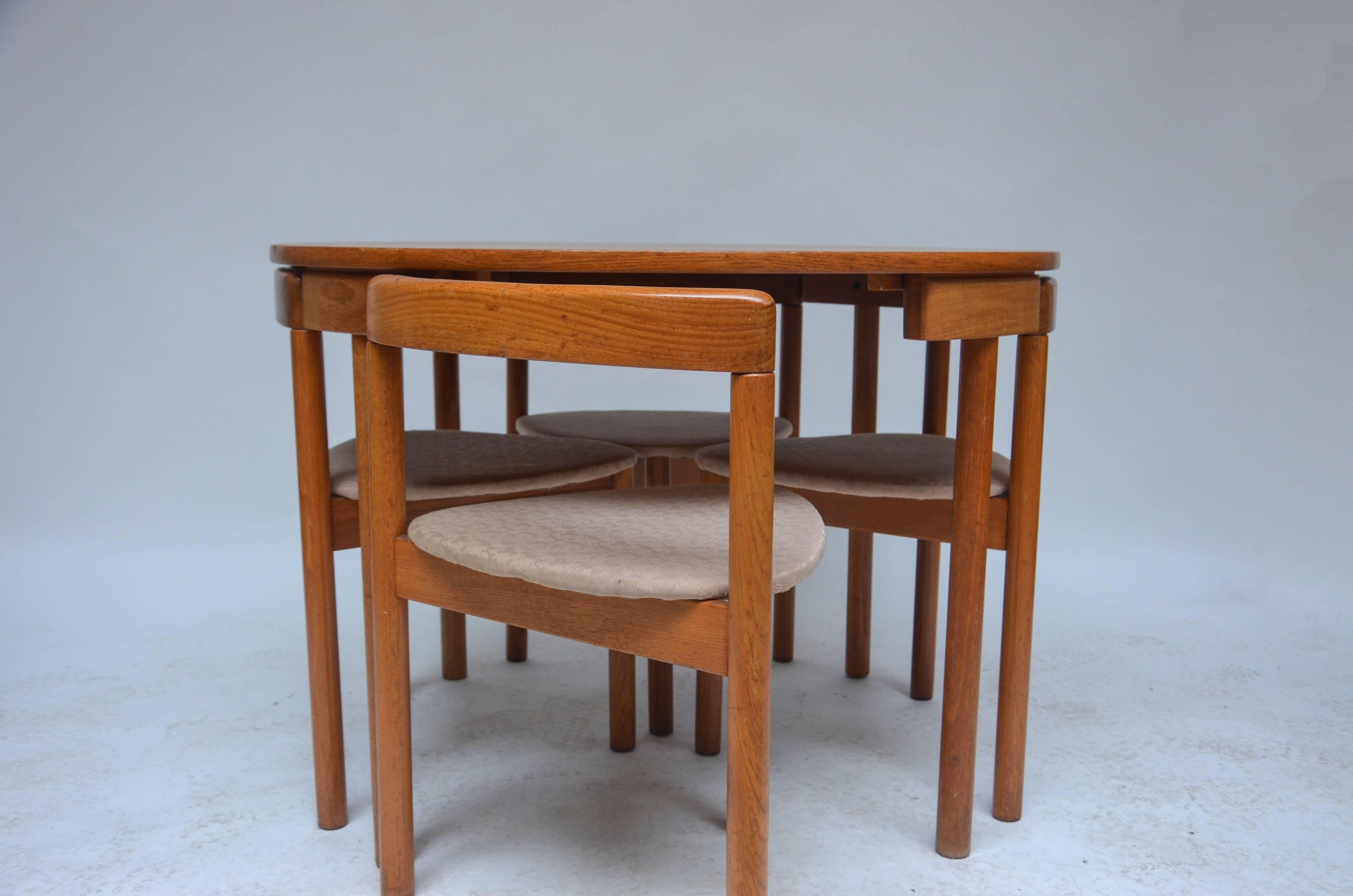 1960s Hans Olsen Roundette Teak Dining Set by Frem Rojle, Denmark 1