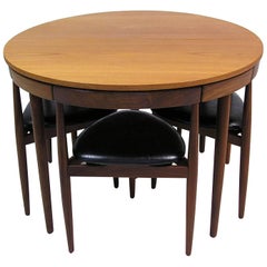 1960s Hans Olsen Roundette Teak Dining Set by Frem Rojle, Denmark