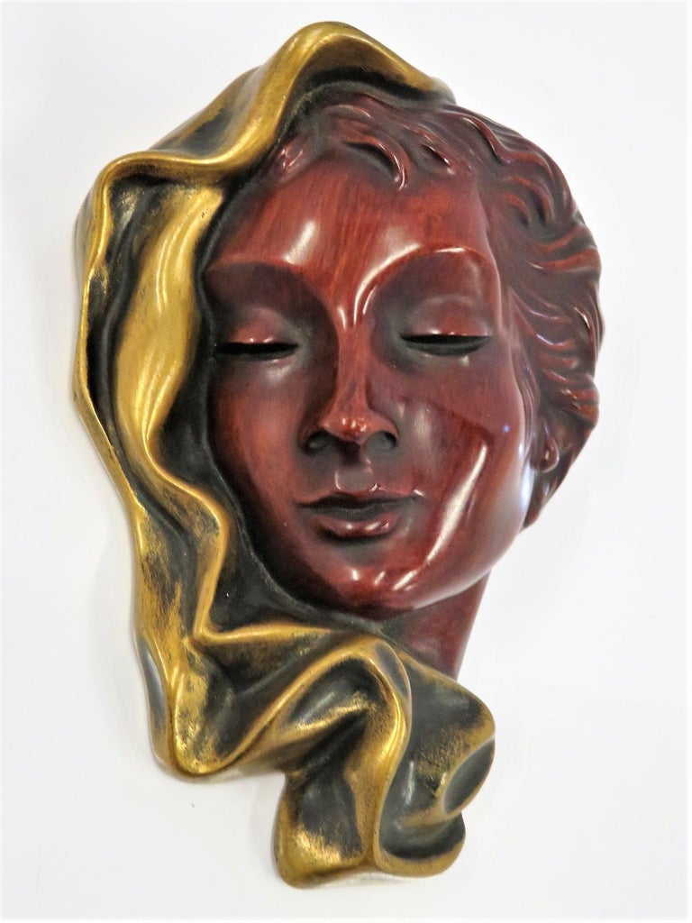 Other 1960s Hans Schirmer Woman's Face for Achatit Germany For Sale