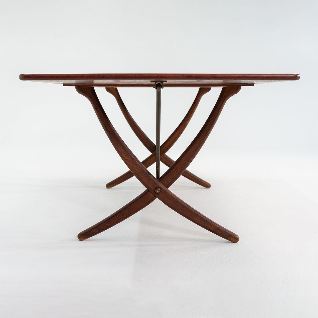 Laiton 1960s Hans Wegner for Andreas Tuck AT-304 Teak Dining Table en vente