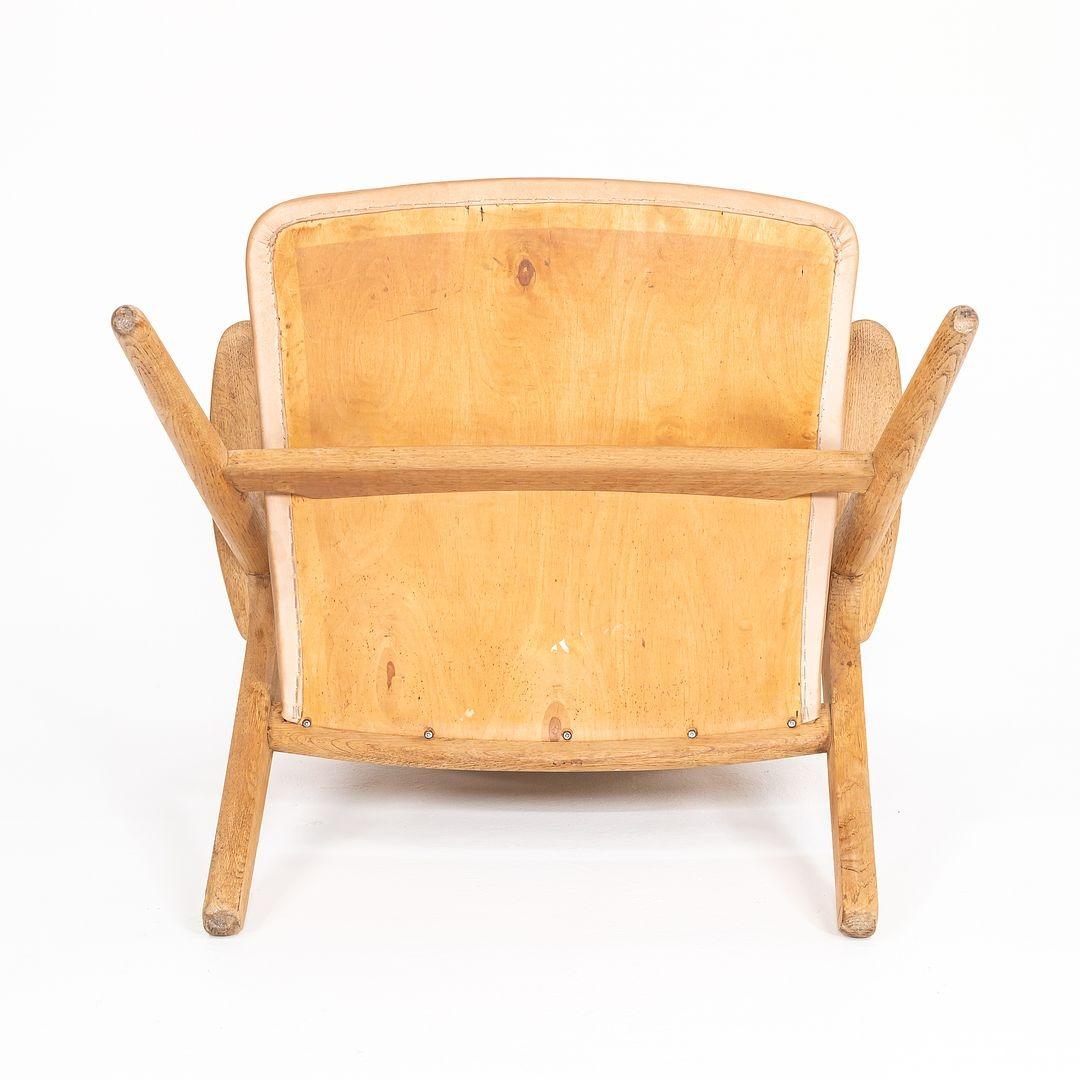 1960er Jahre Hans Wegner für Carl Hansen & Sohn CH28P Sawbuck Loungesessel aus Eichenholz im Angebot 5