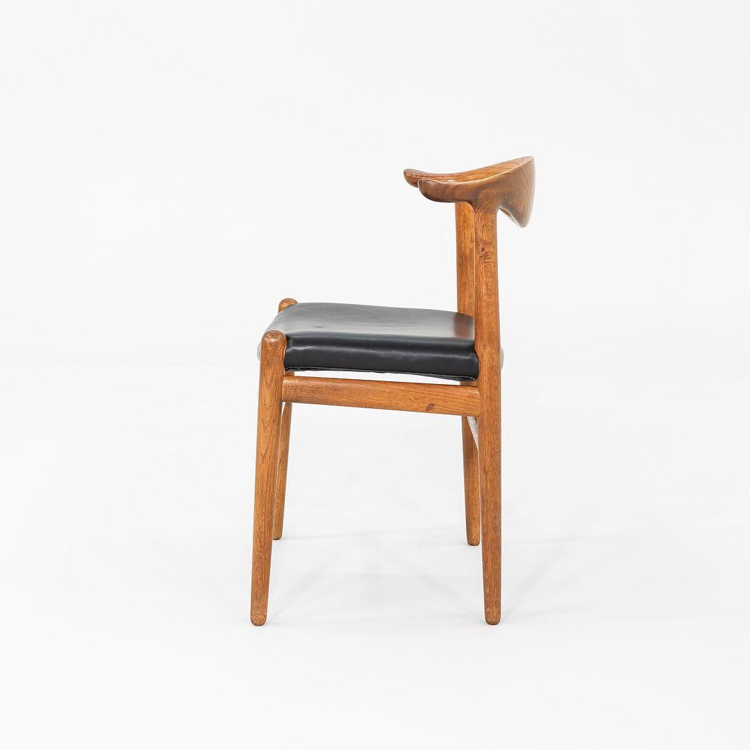 Cuir 1960s Hans Wegner for Johannes Hansen JH505 Cow Horn Chair en vente