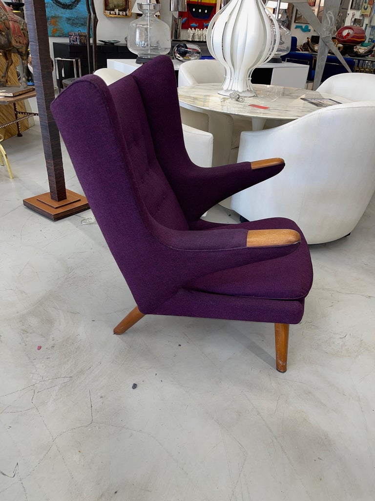 Mid-Century Modern 1960’s Hans Wegner Papa Bear Chair by AP Stolen For Sale