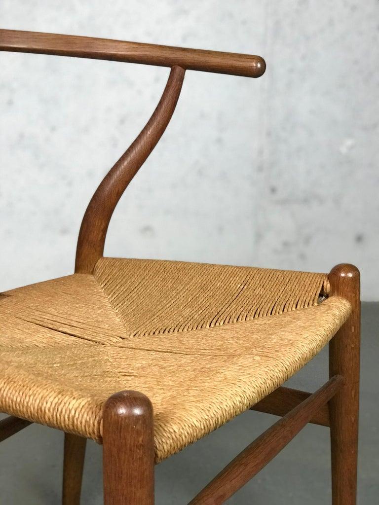 Mid-Century Modern Wishbone Dining Chair by Hans Wegner for Carl Hansen and Sons Model CH24 