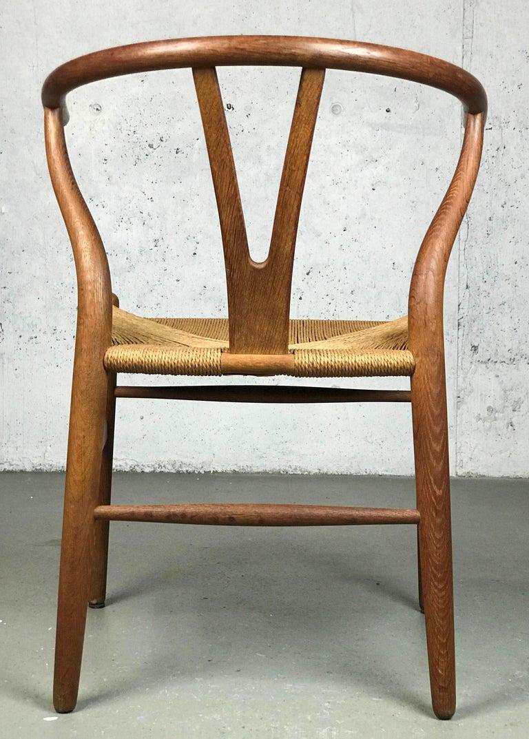 Mid-20th Century Wishbone Dining Chair by Hans Wegner for Carl Hansen and Sons Model CH24 