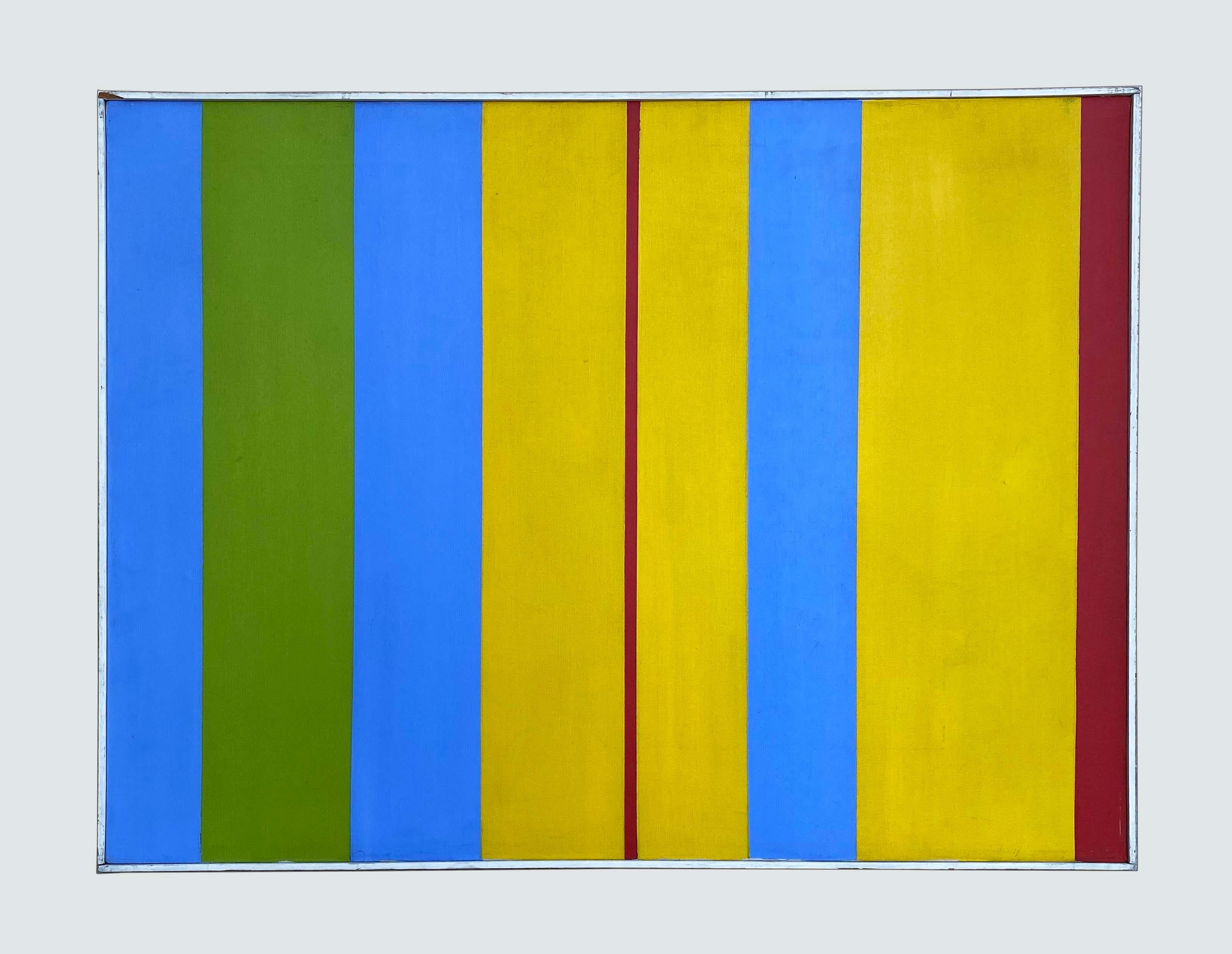 Voici une peinture très audacieuse et puissante de Henry Kallem (1912-1985). L'huile sur toile mesure 30