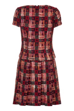 1960s Harrods Checked Fantasy "Chanel" Tweed Style Dress