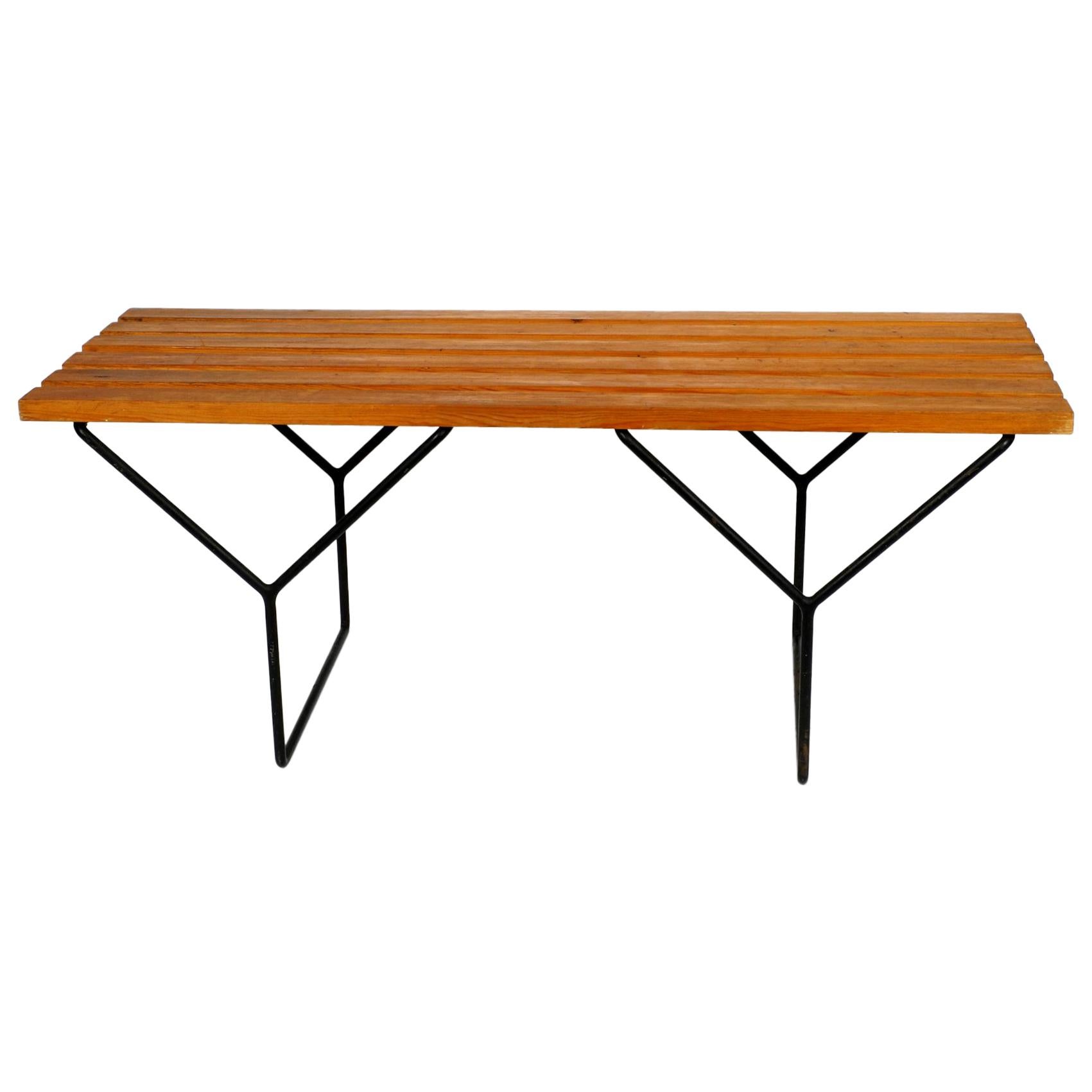 1960s Harry Bertoia Bench By Knoll International Short Version At
