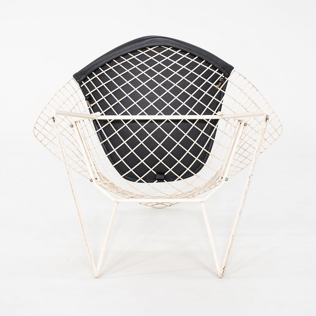 1960 Harry Bertoia for Knoll Diamond Lounge Chair with Black Seat Cushion (Chaise longue en diamant pour Knoll) en vente 1