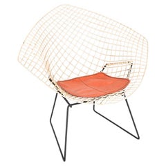 1960s Harry Bertoia for Knoll Diamond Lounge Chair with Seat Pad