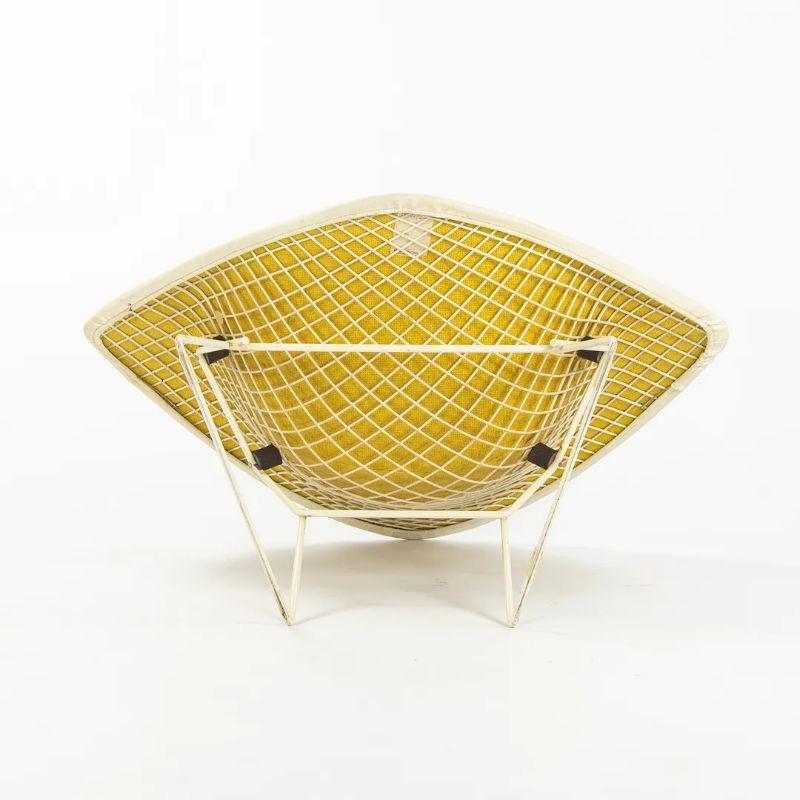 Modern 1960s Harry Bertoia for Knoll Large Diamond Chairs w/ Original White Covers For Sale