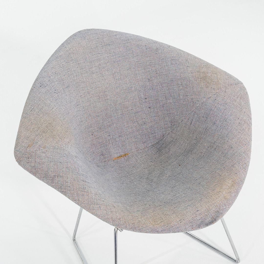 1960s Harry Bertoia for Knoll Small Diamond Chair with Fabric Upholstery (Mitte des 20. Jahrhunderts) im Angebot