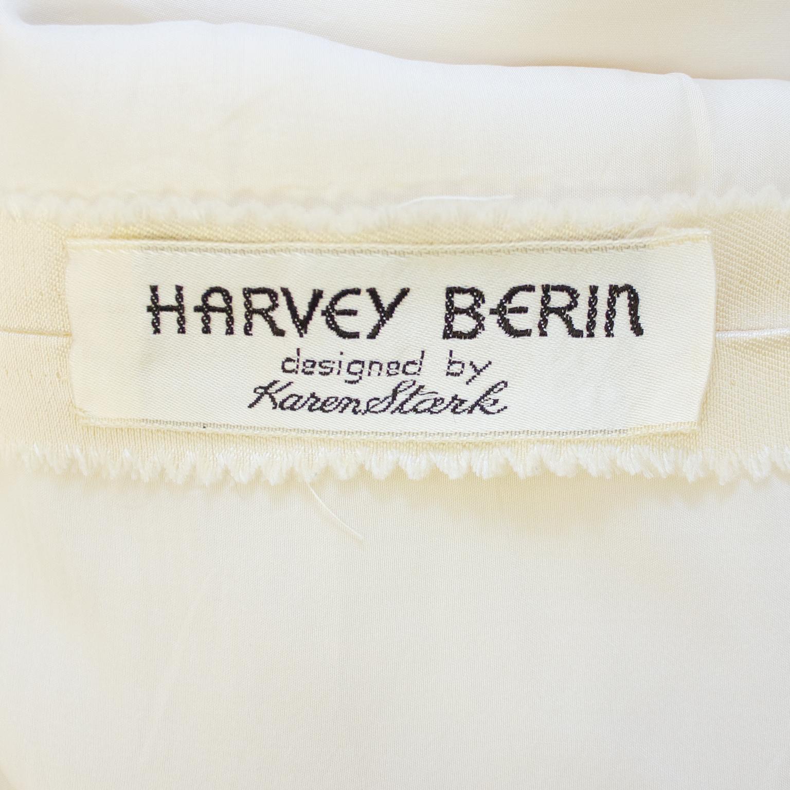 1960s Harvey Berin Cream Silk Dress and Jacket Ensemble  In Good Condition In Toronto, Ontario
