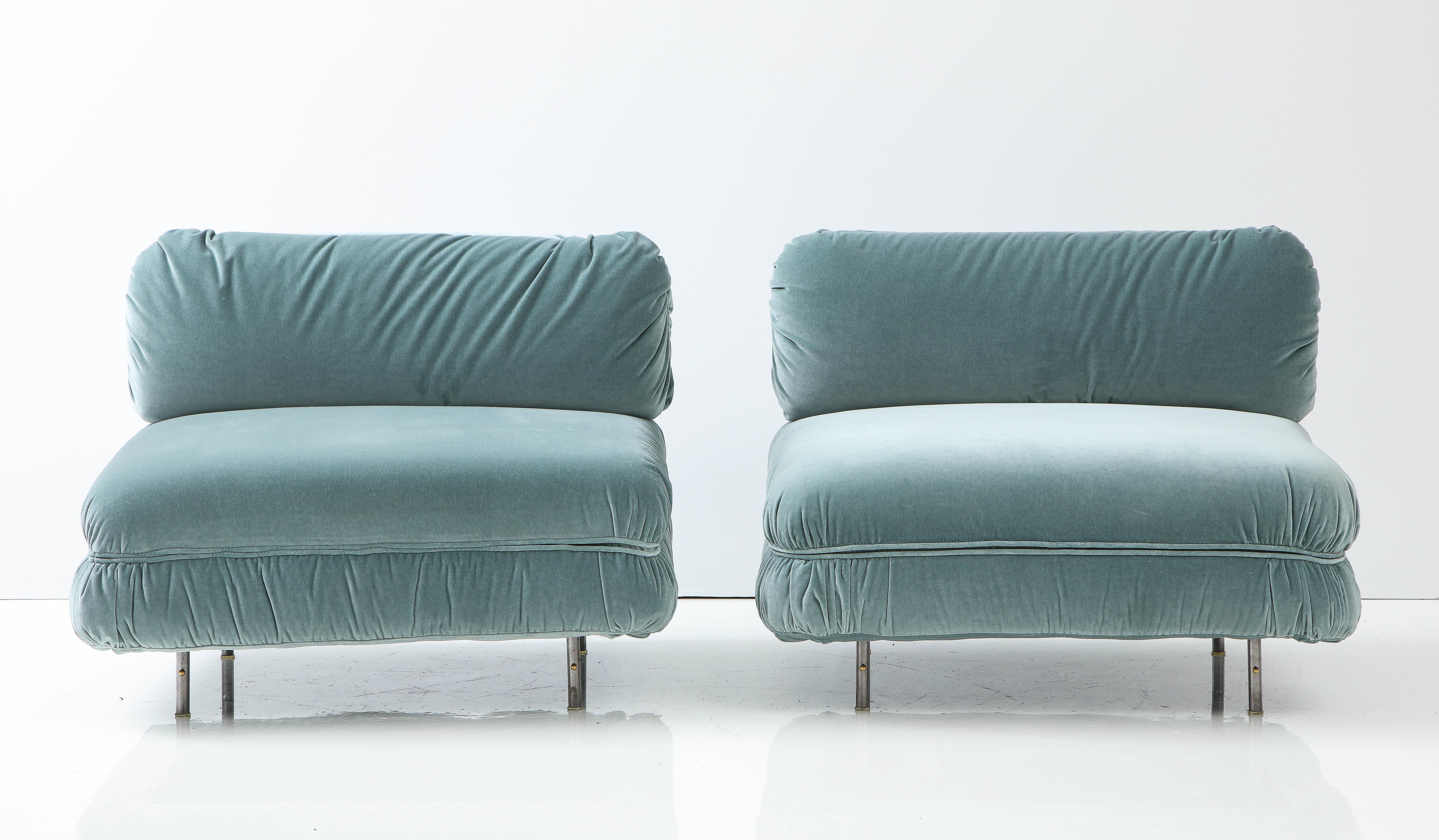 American 1960's Harvey Probber Modernist Slipper Chairs
