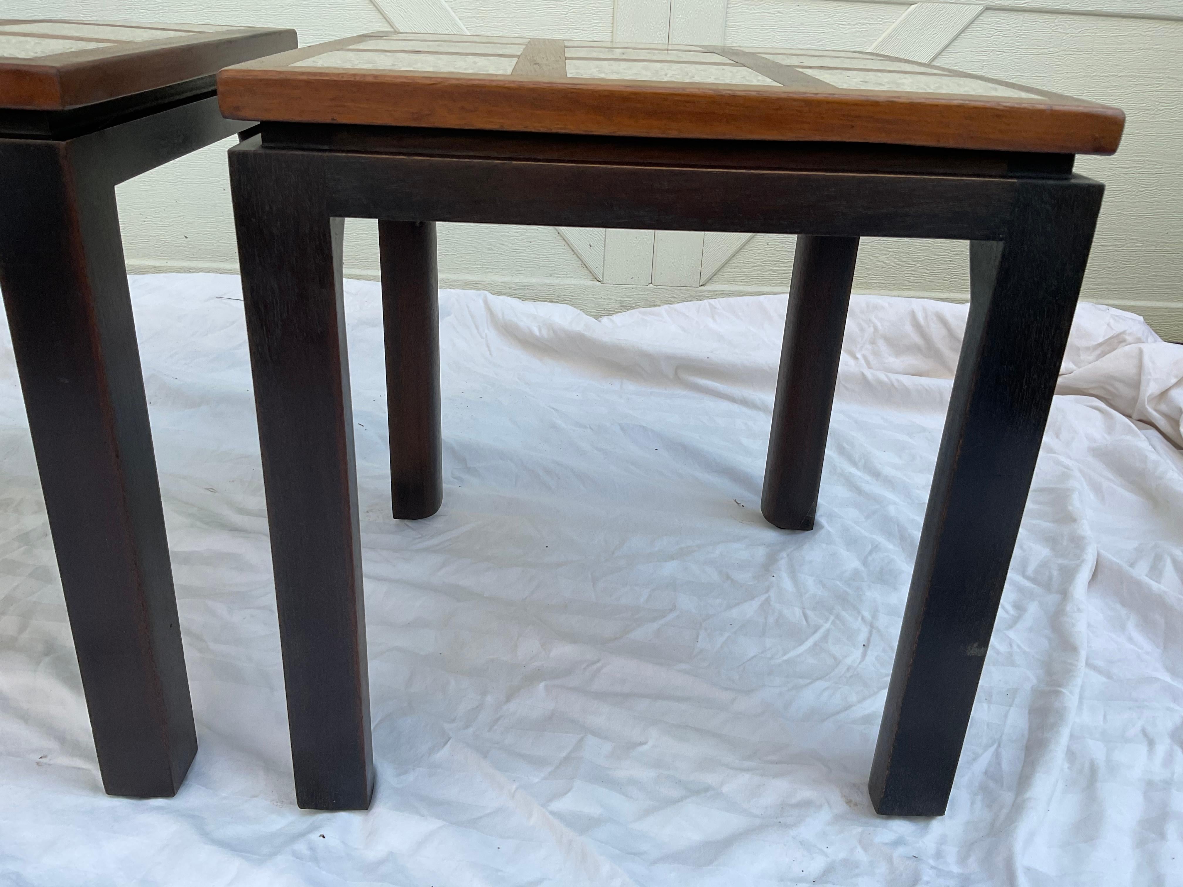 1960s Harvey Probber Terrazzo & Walnut Side Tables, a Pair 5