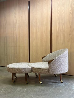 1960s “Havannah” Lounge Chair and Ottoman by Adrian Pearsall
