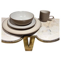 1960s Edith Heath Stoneware Pottery 4 Piece Table Place Setting