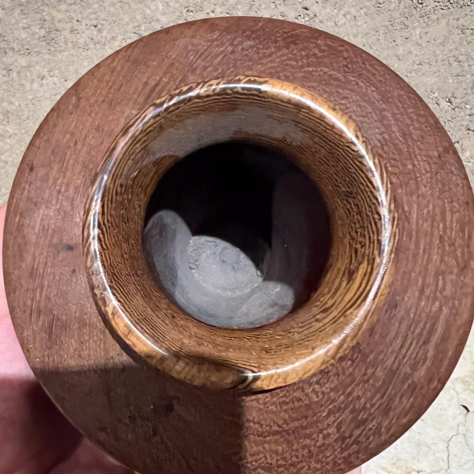 1960er Jahre Schwere Vase aus Ebenholz Wood Vessel (Moderne der Mitte des Jahrhunderts) im Angebot