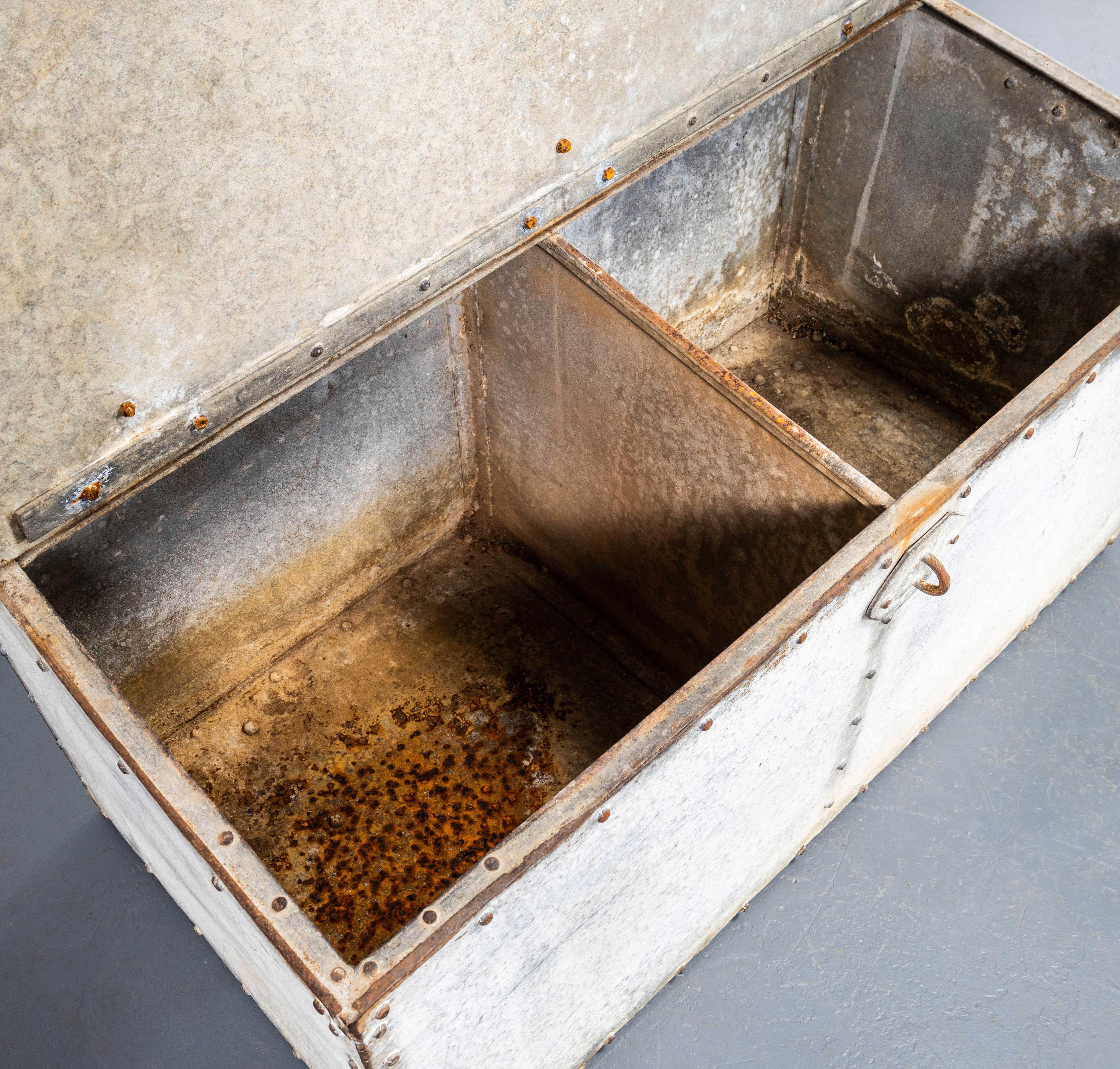1960's Heavy Weight Rivetted Belgian Grain Bin For Sale 1