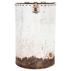 1960's Heavy Weight Rivetted Round Grain Bin