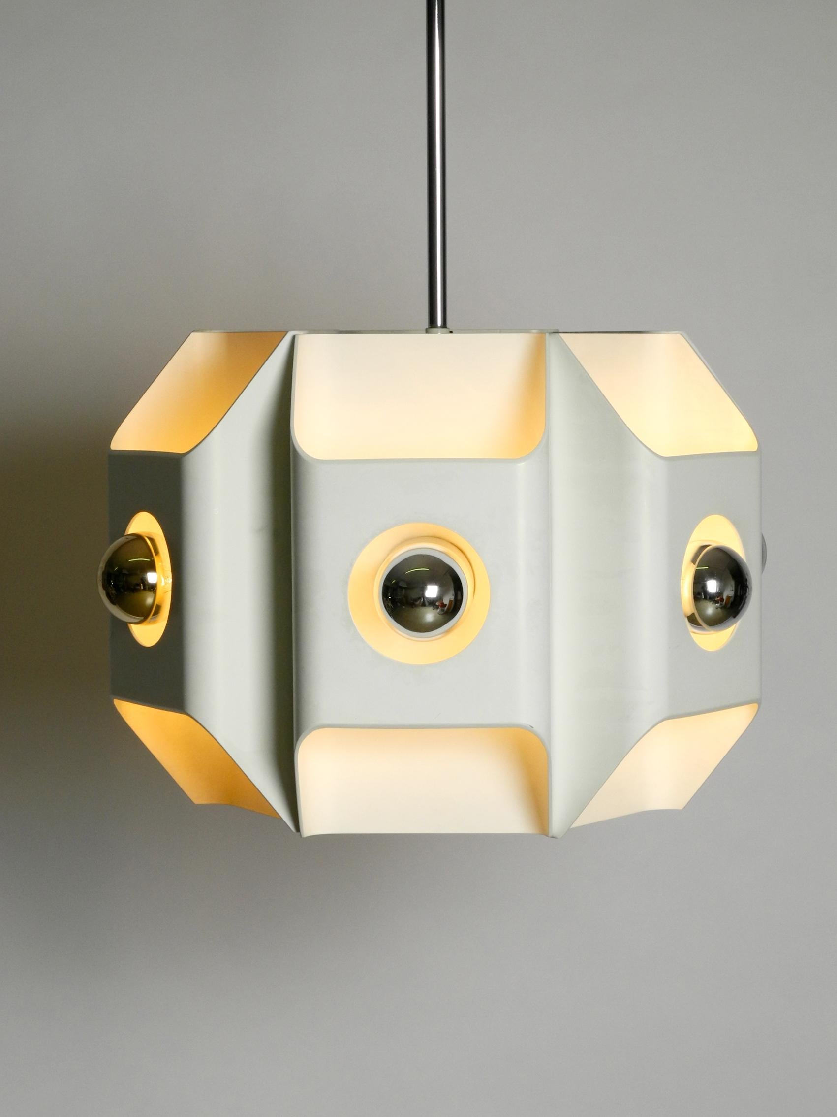 1960s Heavy Extra large Metal Ceiling Lamp by Klaus Hempel for Kaiser Leuchten In Good Condition For Sale In München, DE