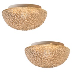 1960s Helena Tynell Bubble Glass Flush Mount for Limburg