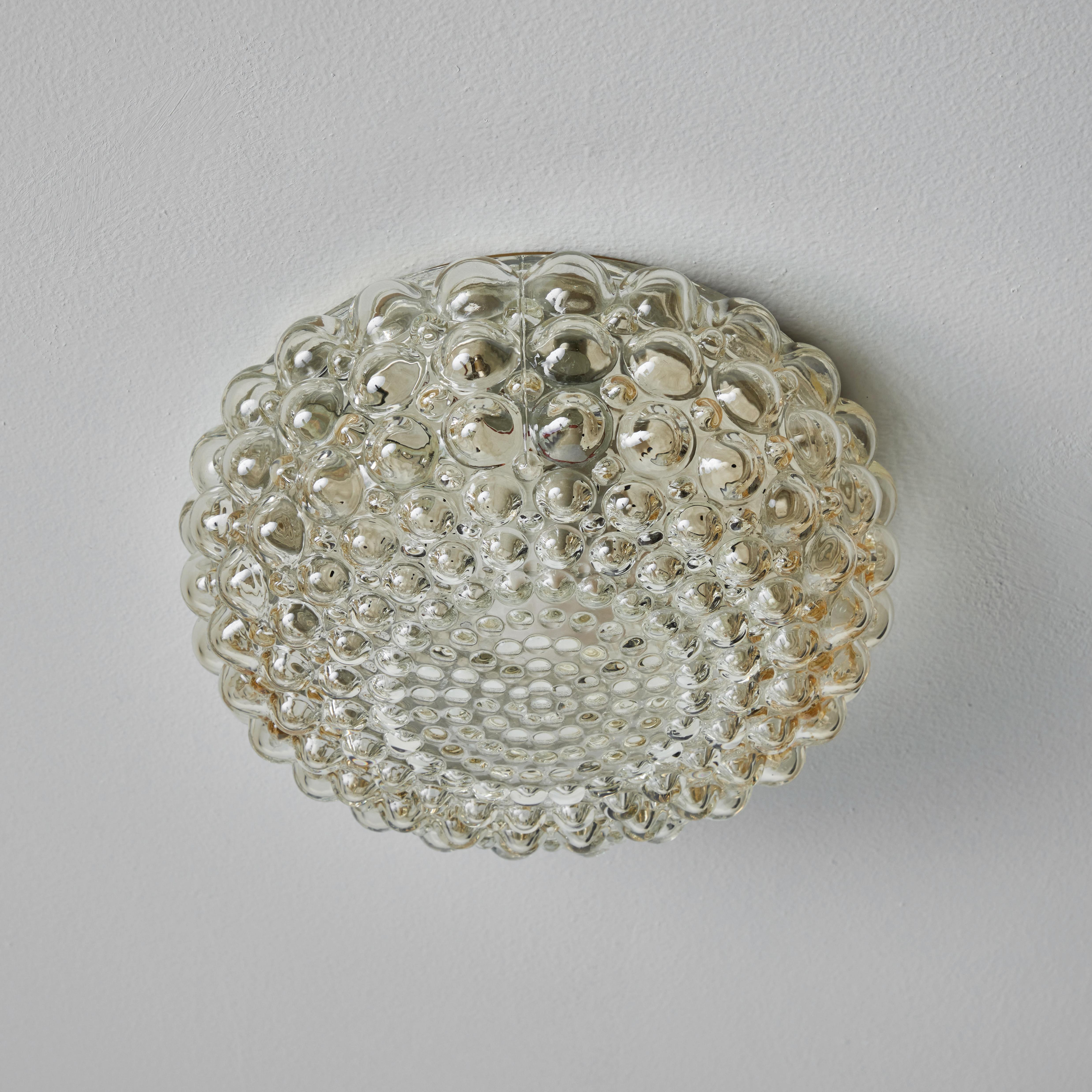 1960s Helena Tynell Model #A665 Bubble Glass Flush Mount for Limburg 3