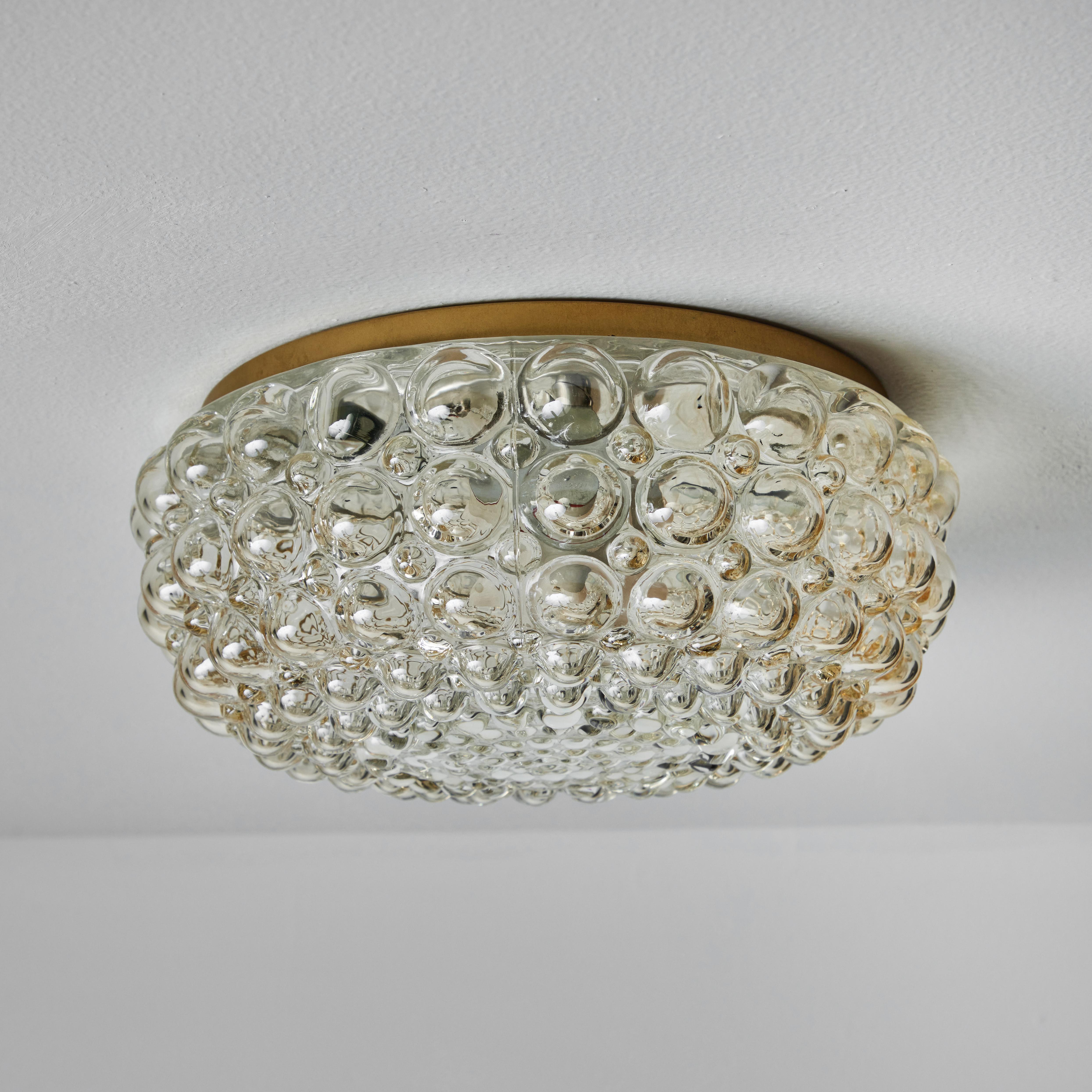 1960s Helena Tynell Model #A665 Bubble Glass Flush Mount for Limburg 2