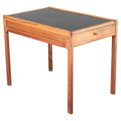 Helge Vestergaard Jensen, Couchtisch mit Schublade und schwarzer Formica-Platte, 1960er Jahre