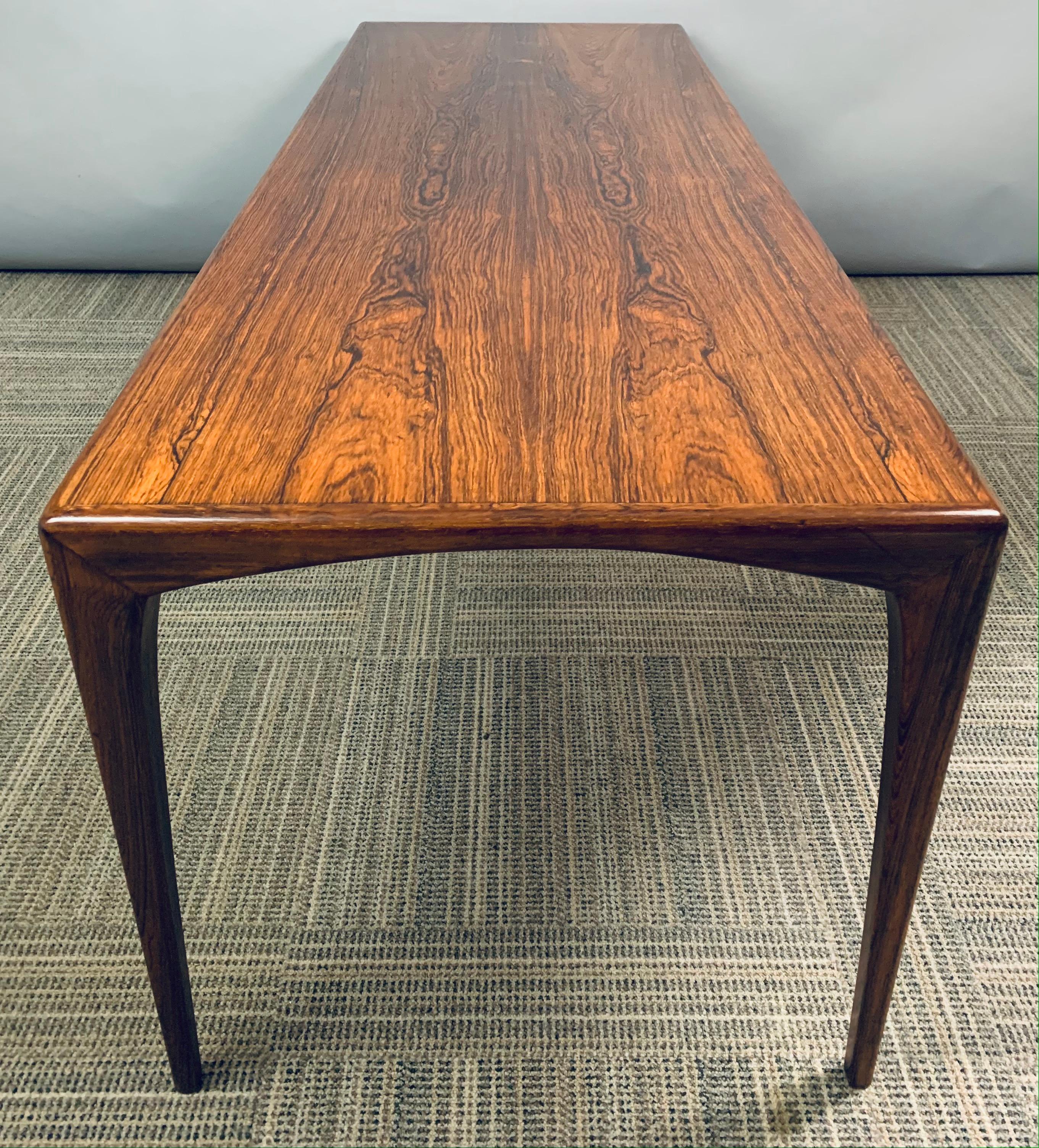 1960s Heltborg Møbler Rosewood Coffee Table Designed by Erling Torvits Model 165 4