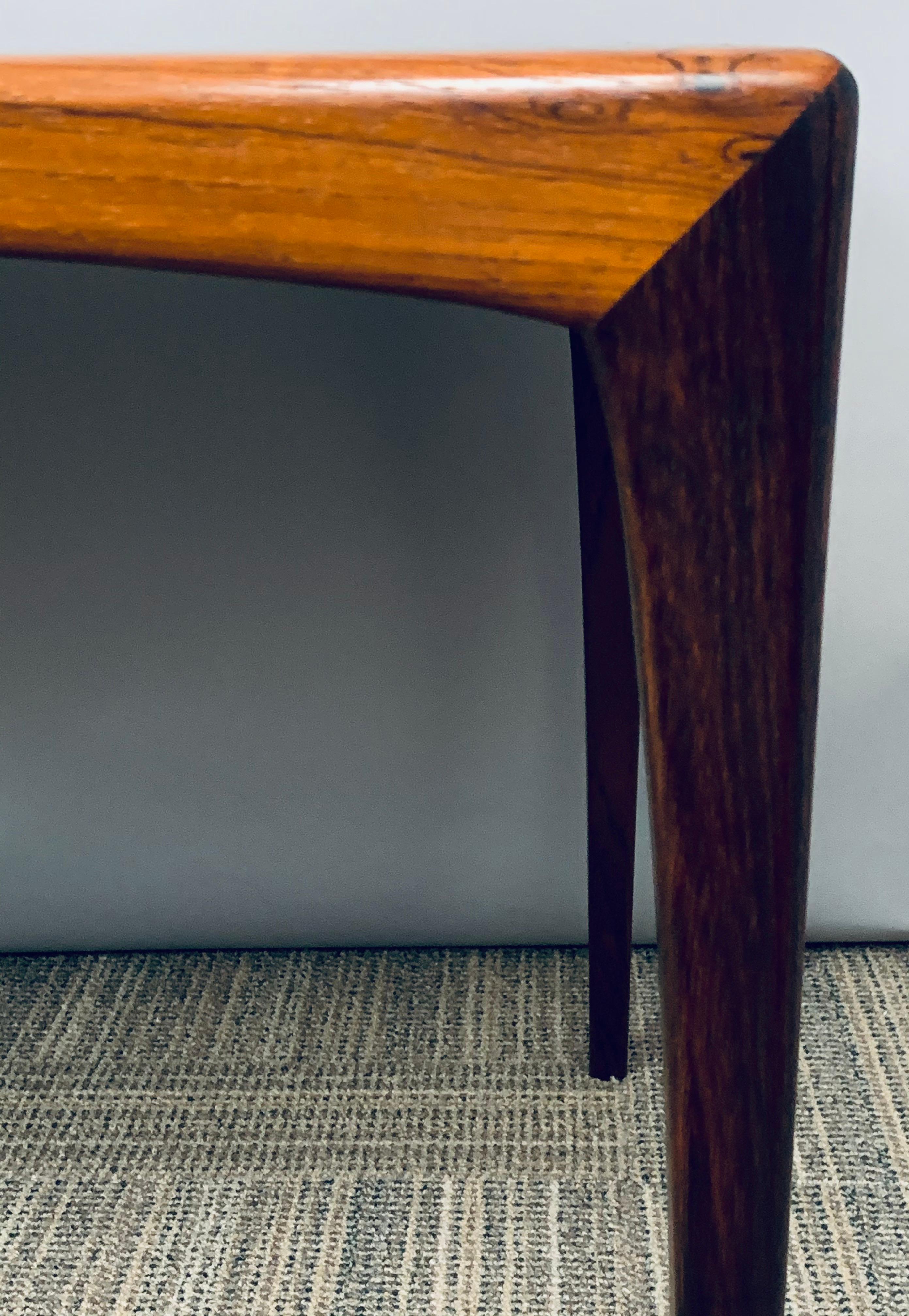 1960s Heltborg Møbler Rosewood Coffee Table Designed by Erling Torvits Model 165 2