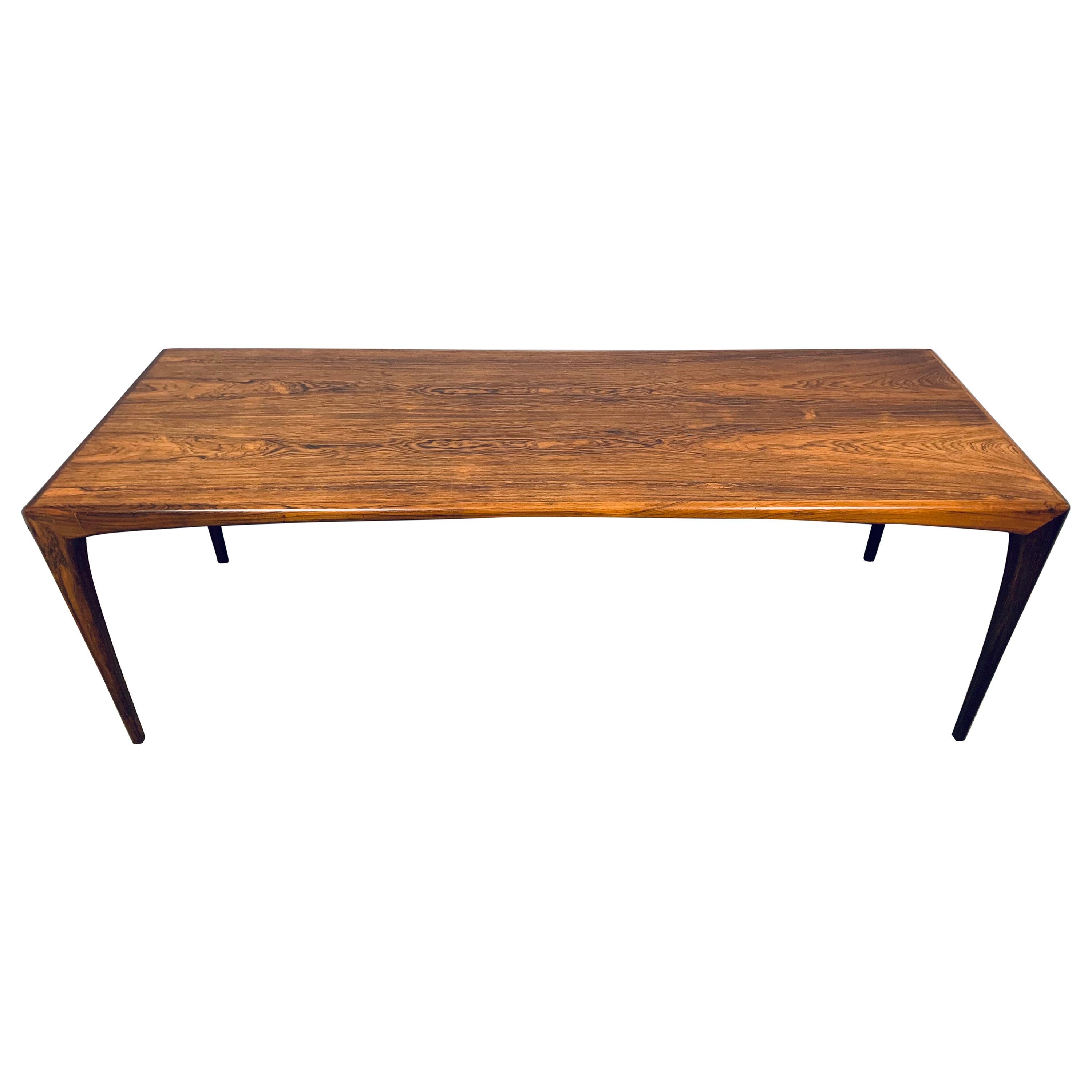 1960s Heltborg Møbler Rosewood Coffee Table Designed by Erling Torvits Model 165