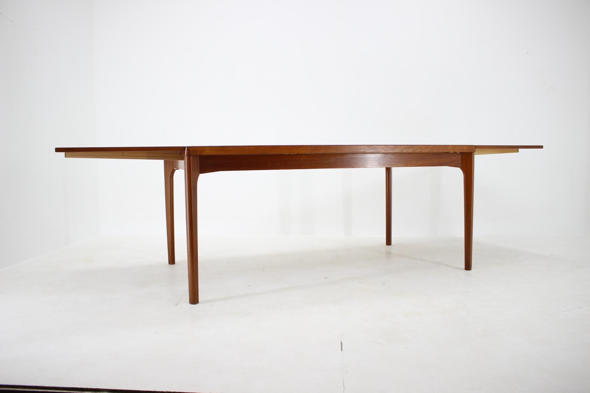 1960s Henning Kjærnulf Large Teak Extendable Dining Table, Denmark 1