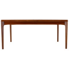 1960s Henning Kjærnulf Large Teak Extendable Dining Table, Denmark