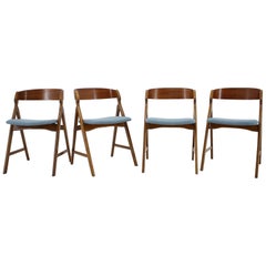 1960s Henning Kjærnulf Teak Dining Chair, Set of 4