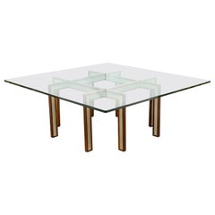 1960s Henning Korch for C.H. Christensen Danish Rosewood and Steel Coffee Table